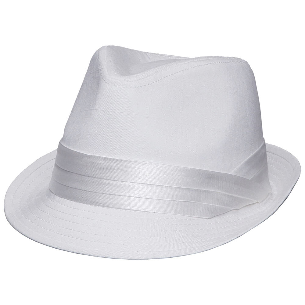 Kenny K Men's Wedding Dress Formal Fedora Hat, Size: One size, White