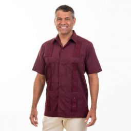 Embroidered Cotton Blend Guayabera