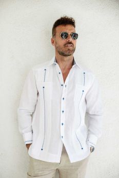 Havana Grand Linen Guayabera – French Cuff Edition