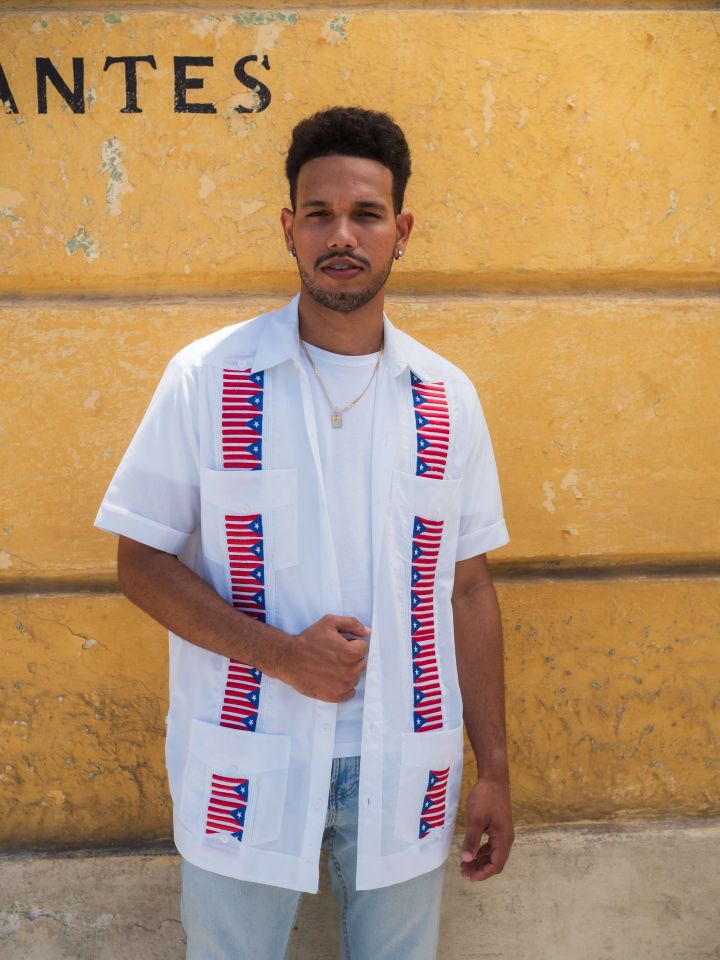 puerto rican dress shirts Isla del Encanto Guayabera item:MCS2301|Mycubanstore