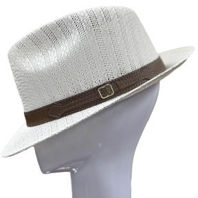 Sappa Classy Headwear Fedora Mycubanstore item:Z1904 White Black fedora by Sappa main image 3