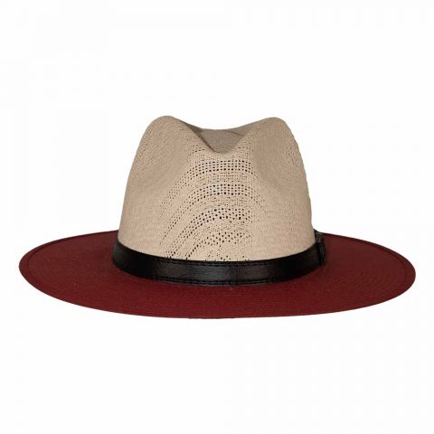 Two Tone Big Brim Hat