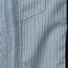 Deluxe oxford fabric guayabera with stripes - Navy