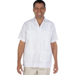 Deluxe Linen Guayabera Shirt Short Sleeve