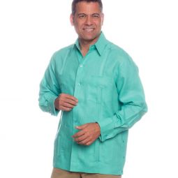 Deluxe Signature French Cuffs Linen Guayabera