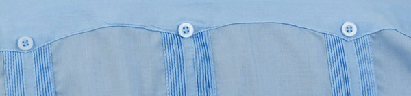 Basic Guayabera Top Back Detail
