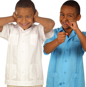 Boy Guayabera Fitting Detail