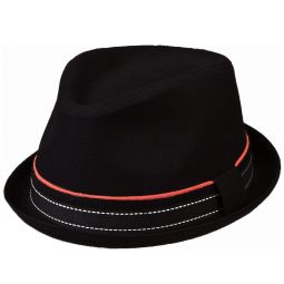 Just Chilling Black Porkpie Hat
