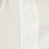 Embroidered Long Sleeve Clergy Guayabera Shirt. - Gray