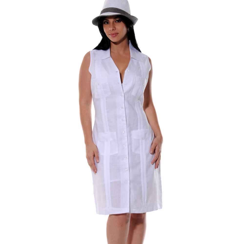 Sleeveless Guayabera Dress| On sale ...