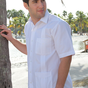 Long Sleeve Guayabera Fitting Detail
