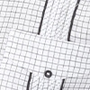 Gingham Chacabana shirt with design details. - 2X