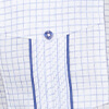 Gingham Chacabana shirt with design details. - Black/Black