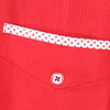 Polka Dot Trim Chacabana. - White