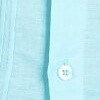 Embroidered linen destination shirt - White