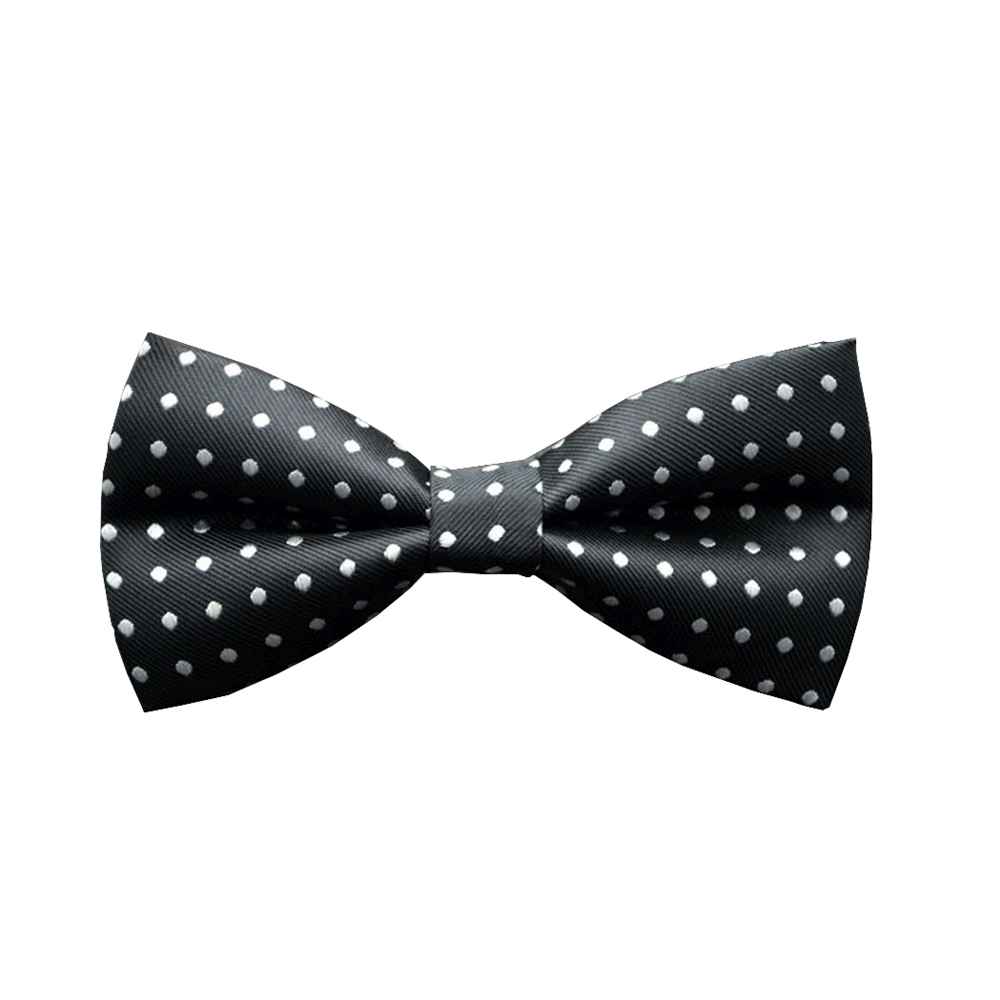 Mycubanstore item:S2034843 Black And White Ovals Adjustable Bow Tie