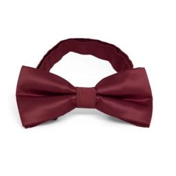 Burgundy Red Adjustable Bow Tie