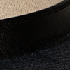 Two Tone Big Brim Hat - Beige/Red