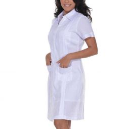 Short Sleeve Guayabera Dress
