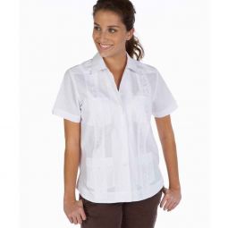 Women Guayabera With Embroidery Detail